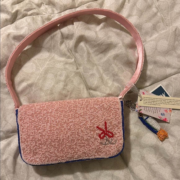 Marshall pink sardine beaded bag - Picture 2 of 4